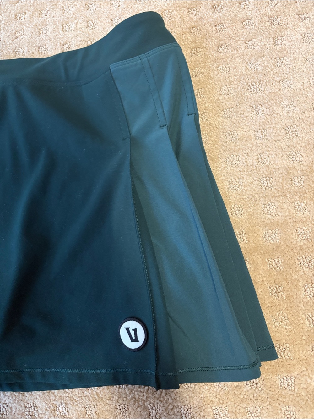 Vuori dark green tennis skirt. - Picture 2 of 3